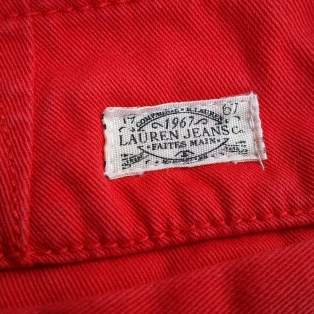 Lauren Ralph Lauren 3/4 Jeans Red 8 - Picture 4 of 4